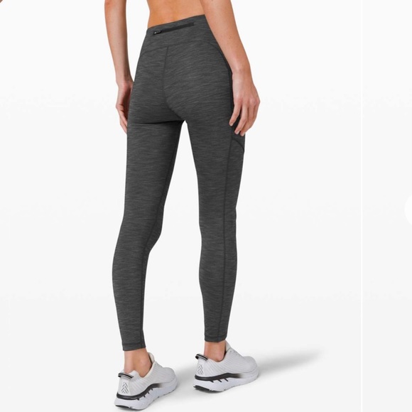 Lululemon Speed Up 28” Heathered Black Sz 6 - Picture 5 of 8